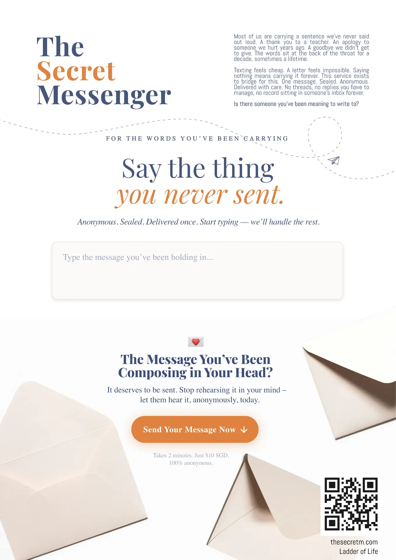 The Secret Messenger — screen 1